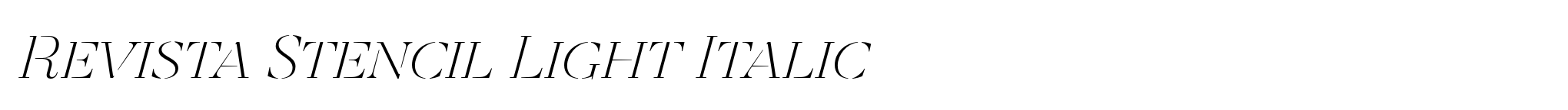Revista Stencil Light Italic Bild